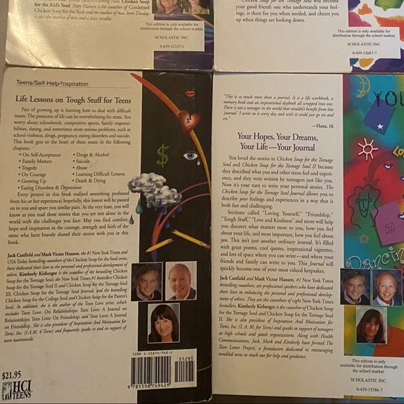 🎉2/20 Set of 4 Chicken Soup for Teenage Preteen Soul Stories Journal Advice - Picture 4 of 8